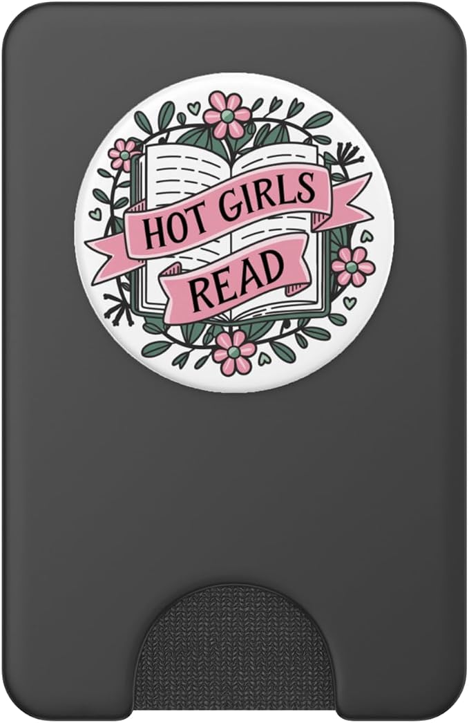 Reading Hot Girls Read Books Bookish Funny Book Themed PopSockets PopWallet for MagSafe
