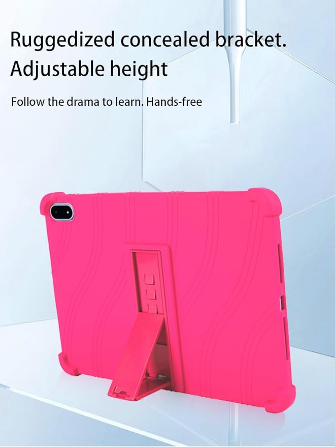 for OnePlus Pad 3 Android 15 Tablet13.2 inch Tablets CaseSoft Silicone Adjustable Stand Cover Lightweight Kids FriendlyBlack.