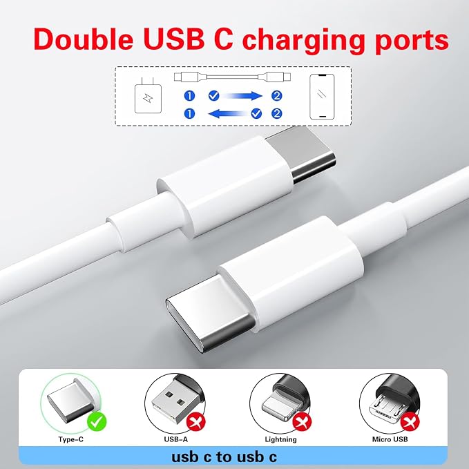 45W Samsung Super Fast Charger Type C to Type C Android Charger Fast USBC Charging Cable 6ft Compatible for Samsung Galaxy S25 ultra S24 S23 S22 S21 S20 S10 S9 A56 A55 A54 A53 A36 A35 A16 A15 A14 A17
