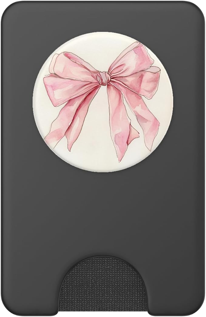 Girly || Bow in Watercolor|| Coquette || Aesthetic Pink Bow PopSockets PopGrip for MagSafe