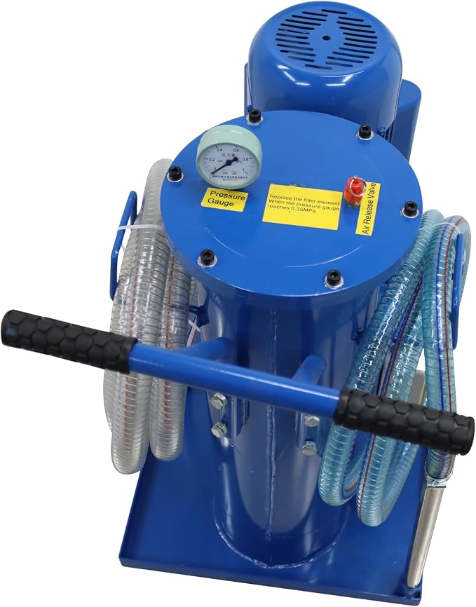 220V Filtering Machine Portable Hydraulic Oil Filter Cart Single Cylinder