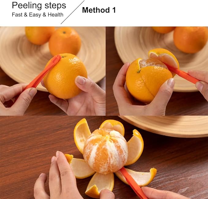 Carrot Peelers, Kitchen Vegetable Peeler Set, Including orange peeler, Corn Peeler, Corn Stripper, Potato, Apple Peelers, Y Peeler for Veggie & Fruit(Color-1) 6 Pcs