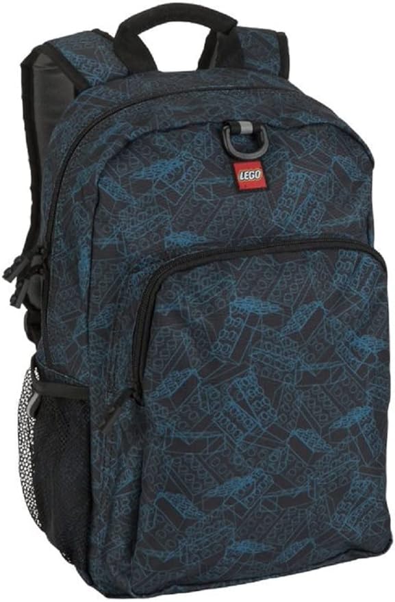 LEGO Heritage Classic Backpack and Lunchbox 2-Piece Combo Set, Matching Back to School Pack and Lunch Kit, Blueprint