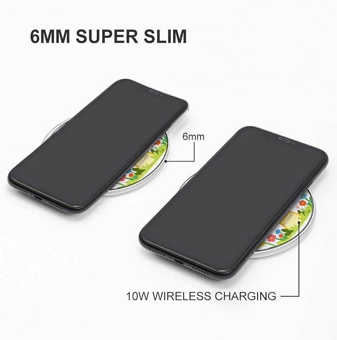 Black Rabbit Wireless Charger Magnetic Phone Induction Charger 10w Fast Wireless Charging Station Compatible with iPhone 17 16 15 14 13 12 Pro Max Samsung Galaxy S25 S24 S23