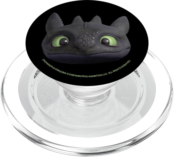 DreamWorks Dragons Toothless Night Fury Big Face Costume 3D PopSockets PopGrip for MagSafe