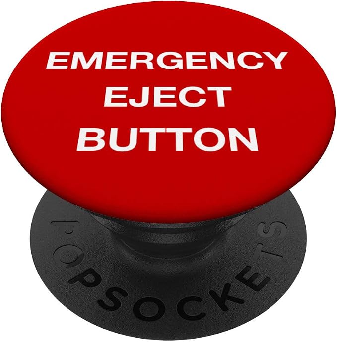 Emergency Eject Button PopSockets PopGrip: Swappable Grip for Phones &amp Tablets