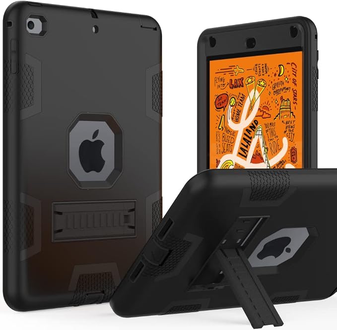 Puxicu Case for iPad 6th / 5th Generation (2018 2017 Model 9.7 Inch) Heavy Duty Rugged Protective Cover for iPad 9.7 Black