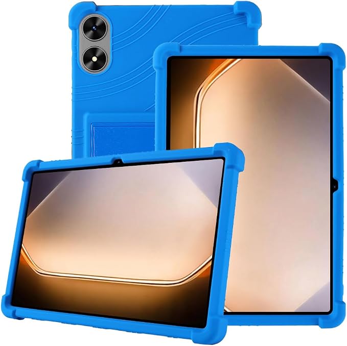 for SHARECLOUD P10_T Tablet CaseShockproof Lightweight Protective Silicone Adjustable Stand Cover for FIRYMID 1060C/Frameflow P10-A/Kairisy-P10A 10 inch Tablet (Black)