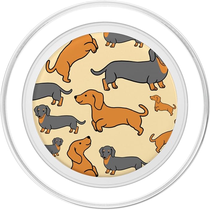 Dachshund Pattern Dachshund Lover Gift PopSockets Adhesive PopGrip