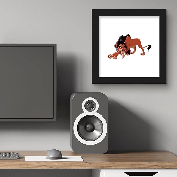Trends International Gallery Pops Disney The Lion King - Scar Wall Art Wall Poster, 12.00" x 12.00", Black Frame Version