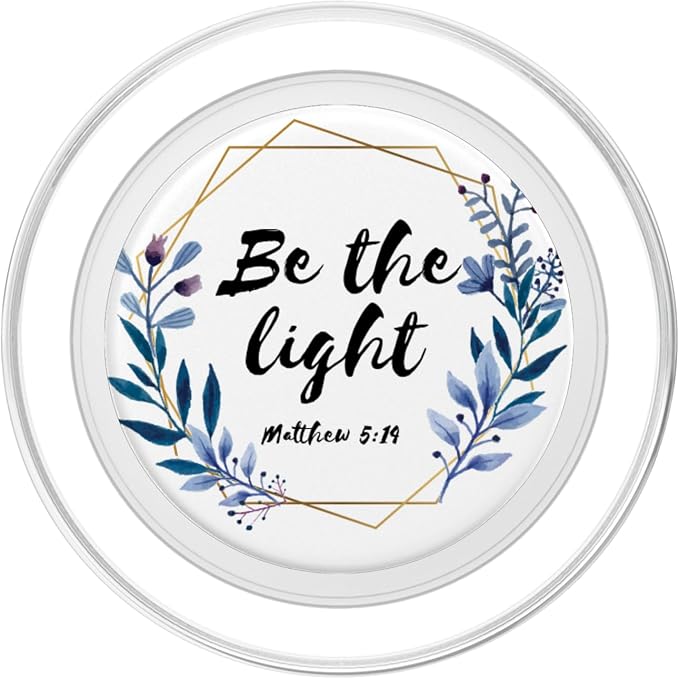 Cute Flowers Christian Bible Verse Gift Matthew 5:14 PopSockets Adhesive PopGrip