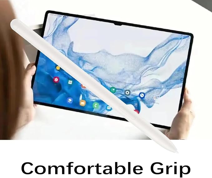 Beige Galaxy Tab S9 Ultra S Pen Replacement for Samsung Galaxy Tab S9 Plus Stylus Pen Replacement WithoutBluetooth + Free 5 Tips for Samsung Galaxy Tab S9 Pen