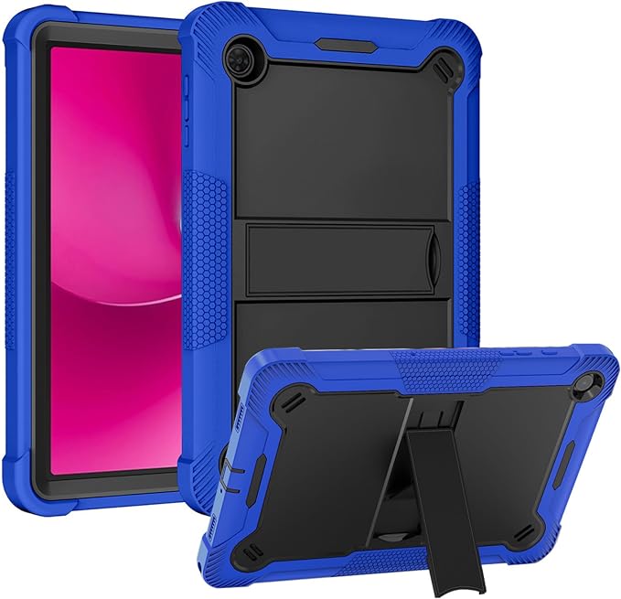 Case for T-Mobile REVVL Tab 2 Android 15 Tablet 10.1 inchHeavy Duty Shockproof Protective Cover with KickstandKids Friendly4 Corners Thicken ShockproofBlack