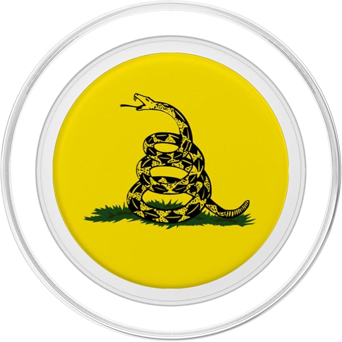 Gadsden Flag Coiled Rattlesnake PopSockets Adhesive PopGrip
