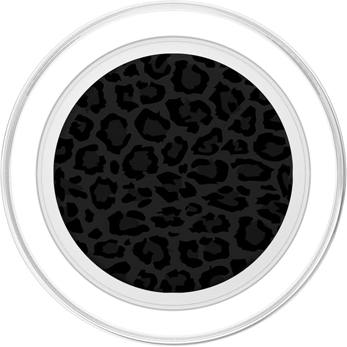 Black Gray Cheetah Print Leopard Skin Pattern PopSockets Adhesive PopGrip