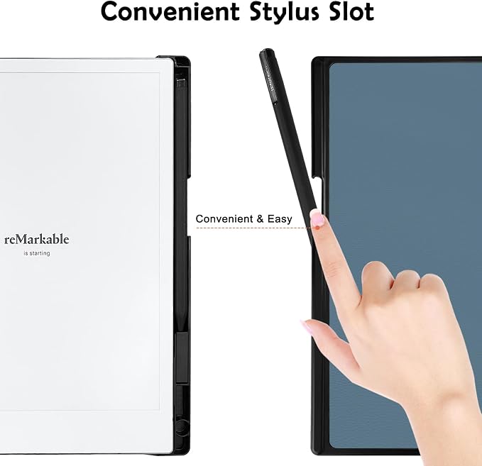Case for Remarkable 2 Paper Tablet 10.3 2020 ReleasedLightweight and Hard Back Shell Protective Book Folio Cover with Built-in Pen HolderComes with Remarkable 2 Pen Tips.