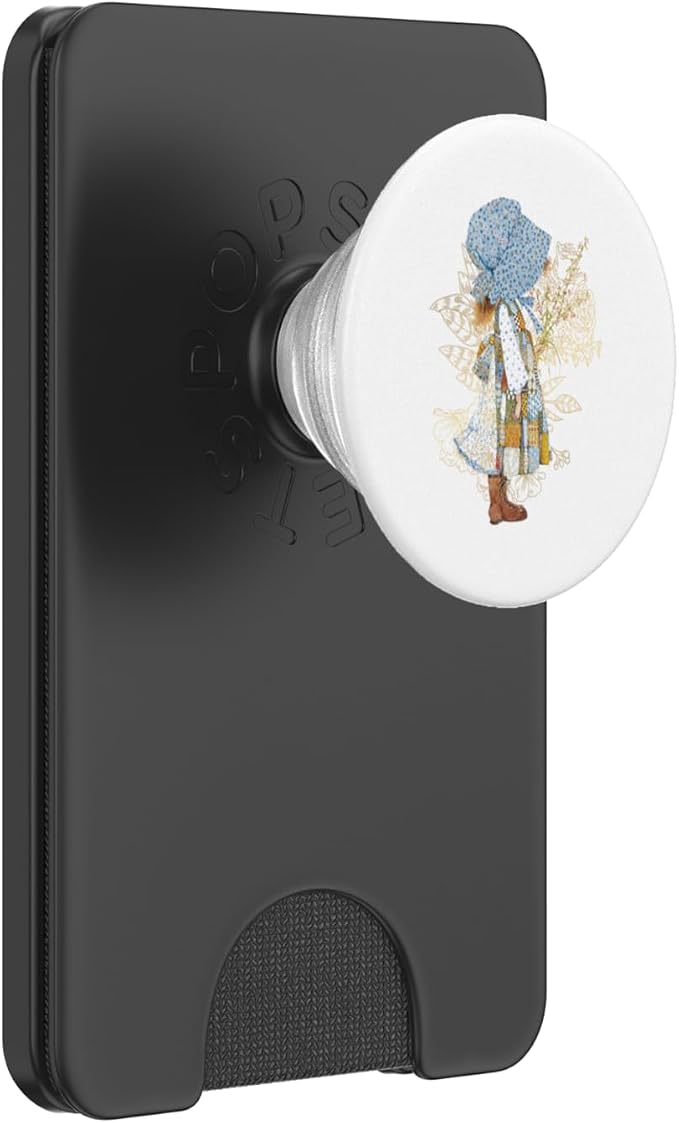 Holly Hobbie Classic Hat and Flowers PopSockets Adhesive PopGrip