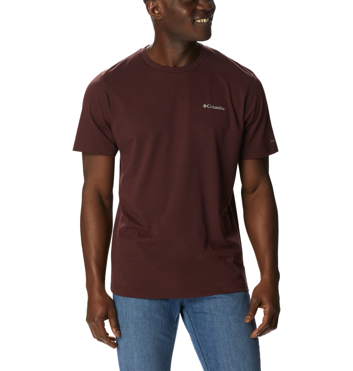 Columbia Men's Thistletown Hills Short Sleeve, Elderberry/Black, 6X Big