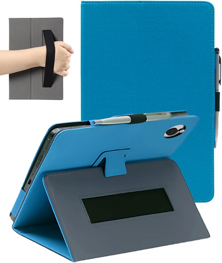 Case for Wacom MovinkPad 11 Tablet 11 Inch (Black) | PU Leather Folding Cover with Pen Holder and Wrist Strap Business Travel Portable