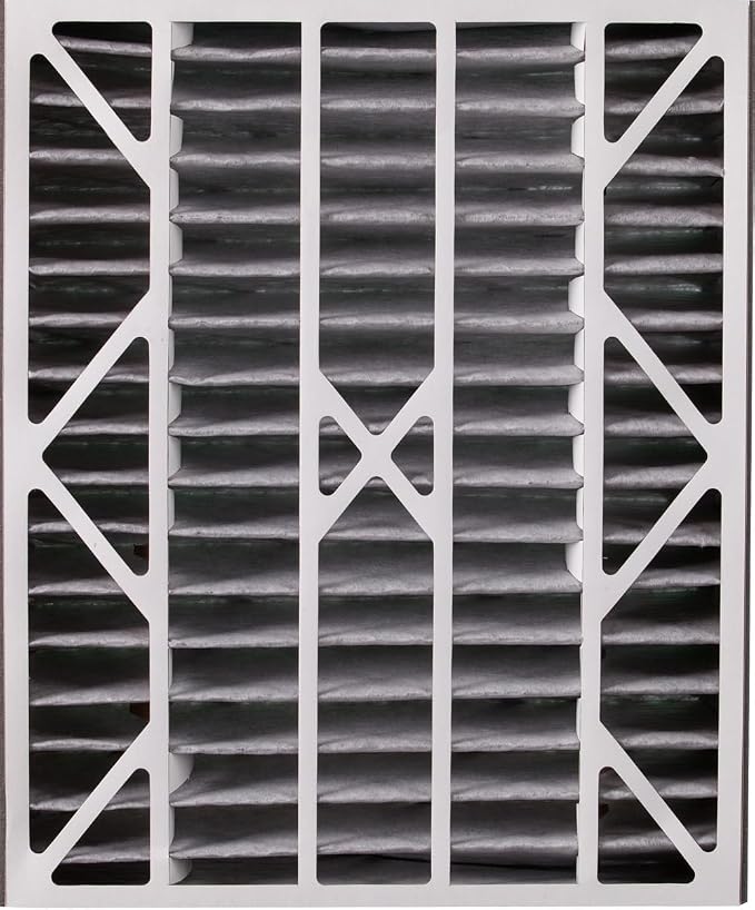 Nordic Pure 20x25x5 Air Bear AC Filter Replacement MERV 10 Pleated + Carbon 1