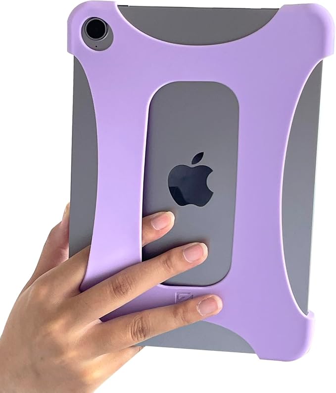 Silicone Anti-Slip Hand Strap Finger Grip Holder for iPad mini 7 (A17 Pro) 2024 / iPad mini 6 2021 8.3 inch - Blue