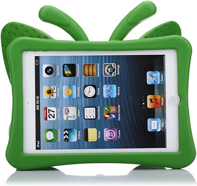 Kids Case for 7.9 iPad Mini 5/4/3/2/1 Silicone Shockproof Cover with Handle Kickstand Black