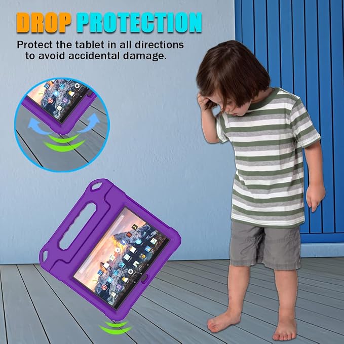 DJ&ampRPPQ Kids CaseEVA Strong Anti Drop is Suitable for 10 inch Tablet. Not Compatible with Ipad 10in Tablet Black