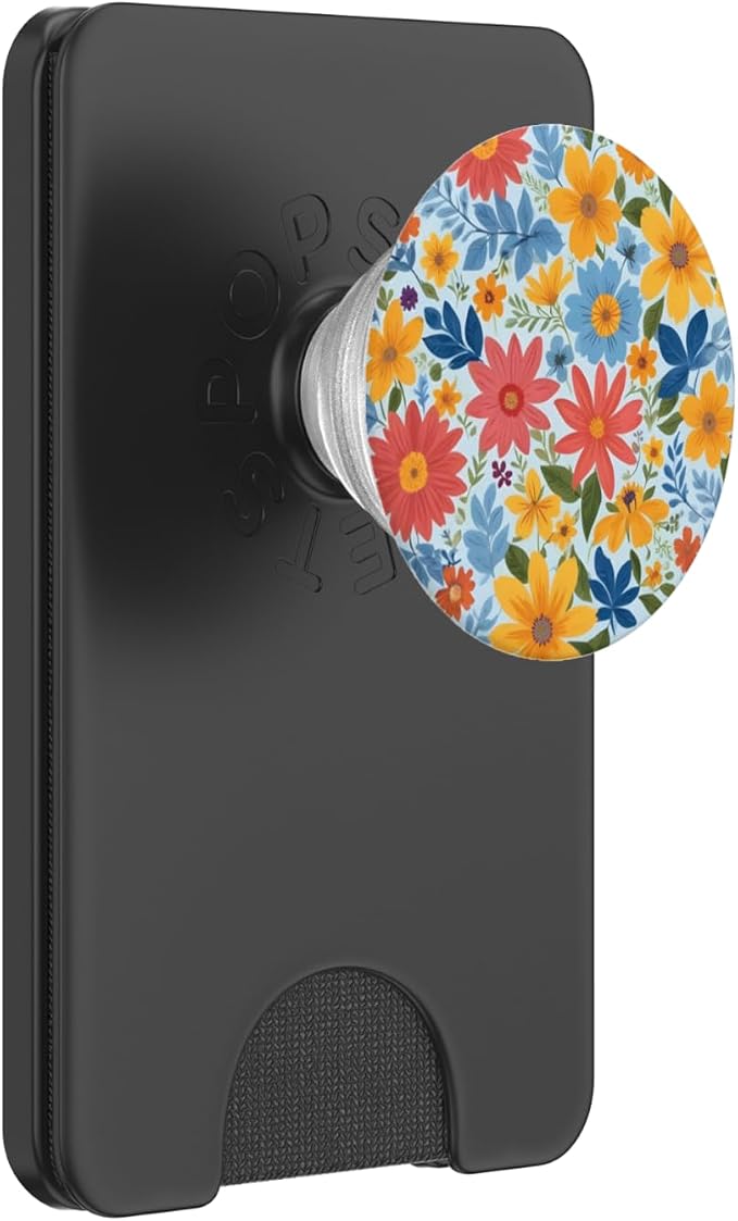 Cute Garden Flower Yellow Floral PopSockets Adhesive PopGrip