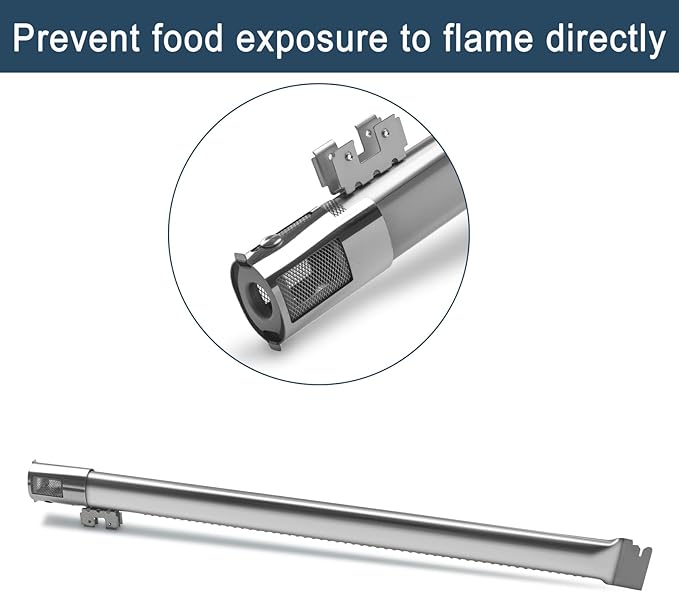 Grieptra Flavorizer Bars,Heat Deflectors and Grill Burner for Weber Genesis II E-410, S-410, LX E-440, S-440 (Porcelain Steel, 66030 * 7+ES/410 * 4+66790 * 4)