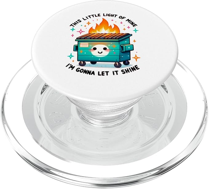 Snarky Dumpster Fire PopSockets Adhesive PopGrip