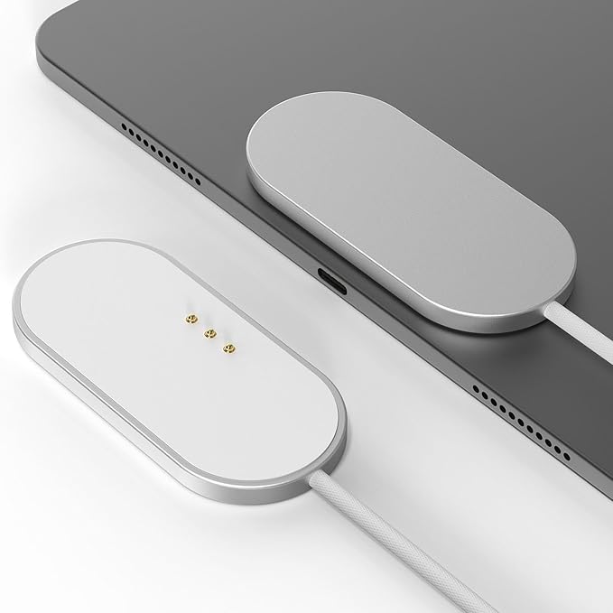 Luqeeg Wireless Charger Magnetic for Pro 11 (1st/2nd/3rd/4th) Air 11(M2/M3) Air 10.9 Fast Charging Smart Connector Charger Pad (1m)