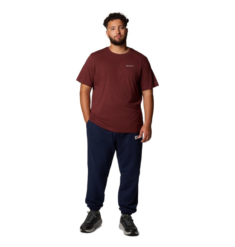 Columbia Men's Thistletown Hills Short Sleeve T-Shirt, Spice Heather, X-Small