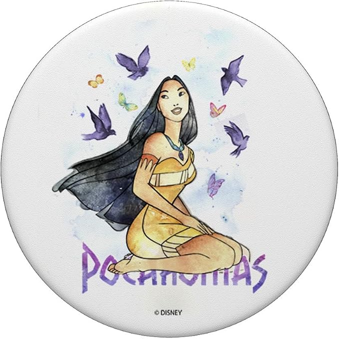 Disney Pocahontas &amp Birds Watercolor Art PopSockets Adhesive PopGrip