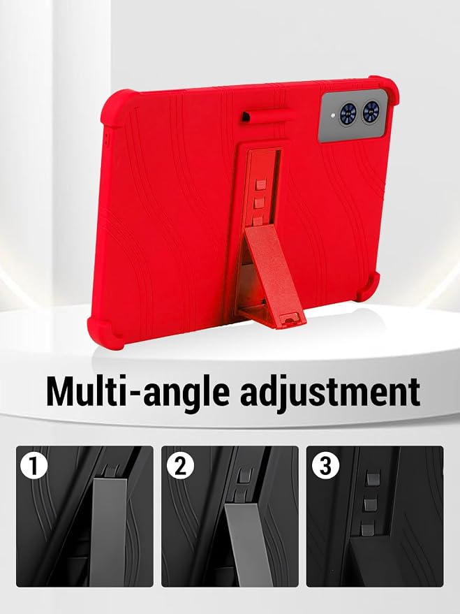 for TECLAST T65 13.4 inch Tablet Protective case Shockproof Lightweight Silicone Protective Cover with Stand Child-Friendly Protection Easy to Clean DesignBlack