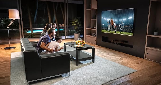 Ultra Slim Flat TV Wall Mount Bracket for Samsung 55" AU8000 Series Crystal 4K UHD HDR Smart TV (UN55AU8000FXZA, 2021 Model) Low 1.4" Profile Design, Heavy Duty Steel, Flush to Wall, Simple Install