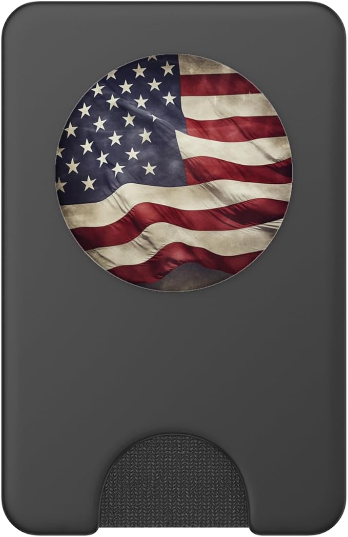 Blue Red White Flag USA PopSockets Adhesive PopGrip