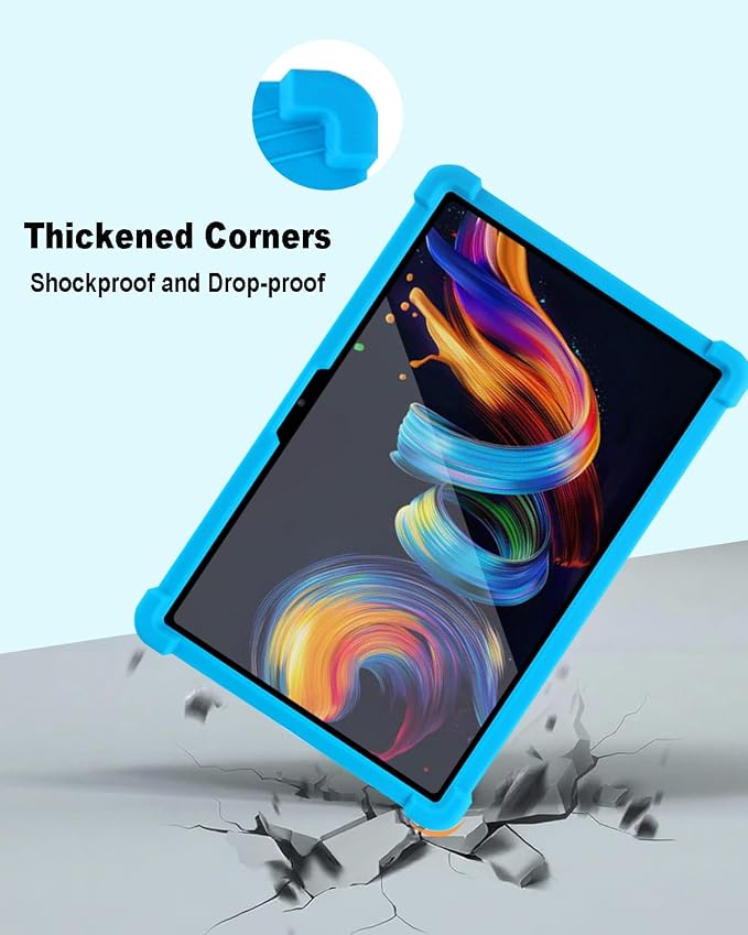 Tablet Case for TCL Nxtpaper 11 Plus Soft Silicone Case with Adjustable Stand Shockproof Protective Cover for TCL Nxtpaper 11 Plus 11.5 inch. (Black)