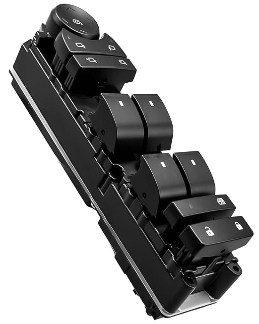 15906883 Power Master Control Window Switch Fit for Chevy Suburban 1500 2500 2007 2008 GMC Yukon XL 1500 2500 2007 2008 Escalade 2007 2008, Driver Side Mirror Switch Replace 15118557 DWS1620 1S17262