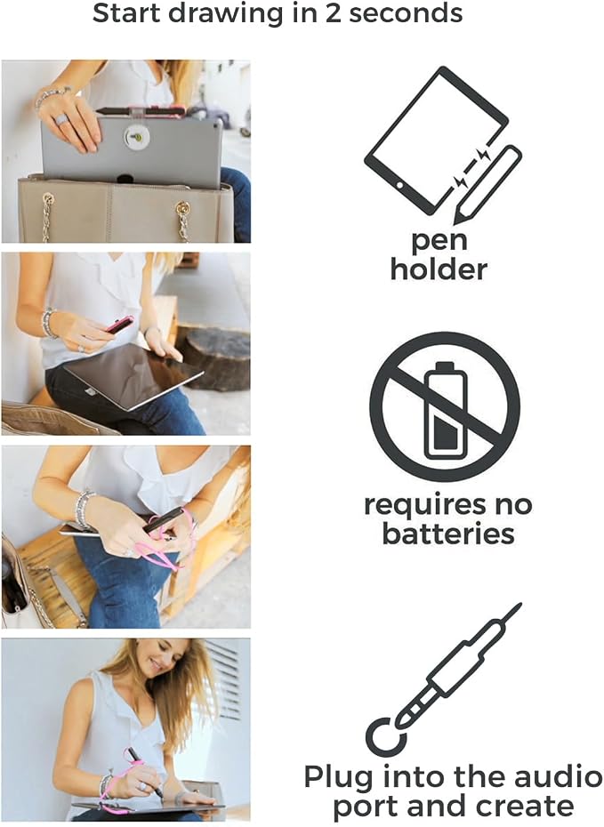 SonarPen - Pressure Sensitive Stylus for iPhone Android &amp Switch Blue