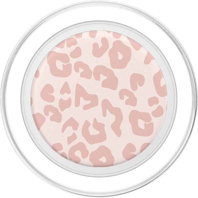 Pastel Pink Leopard Print Light Pink Leopard Cheetah Animal PopSockets Adhesive PopGrip