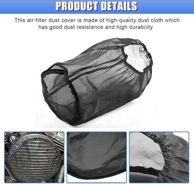 Air Intake Filter Sock Cover, Waterproof Dustproof Air Cleaner Protective Cover