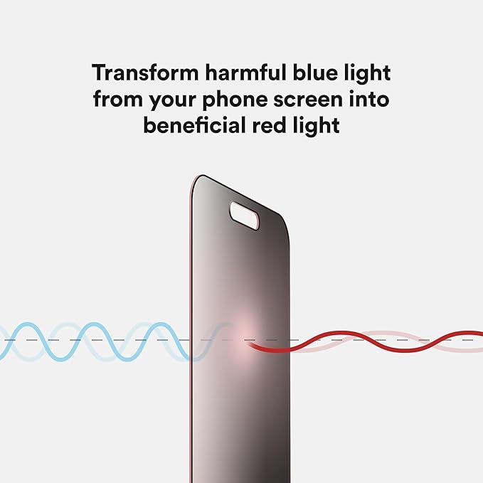 BodyGuardz Red Light Converter Screen Protector – Passive Red Light Therapy for Face - Promotes Better Sleep Healthier Skin Reduced Eye Strain – 9H Tempered Glass Easy Install (Galaxy S26)