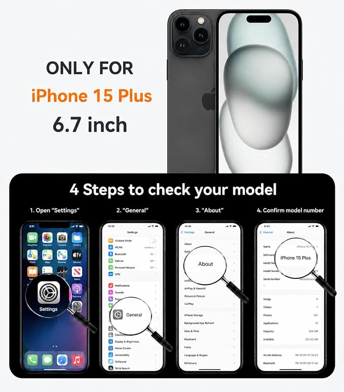Magnetic Design for iPhone 16 CaseCompatible with MagSafe[Military Grade Drop Protection] Camera Lens Protector Cover Logo View Dust-Proof Matte Shockproof Protective CoverNavy Blue