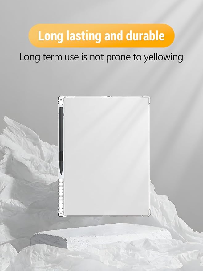 Clear Case for Viwoods AiPaper Tablet 10.65 Inch | Flexible TPU Shockproof Protective Cover with Pen Slot Lightweight