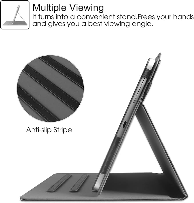 Protective Case for Wacom MovinkPad 11 Android Tablet 11 inch Multi-Angle Viewing Stand Cover with Pen Holder for MovinkPad 11Black