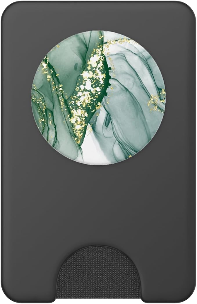 Elegant Jade Green Pattern and Dark Forest Green PopSockets Adhesive PopGrip