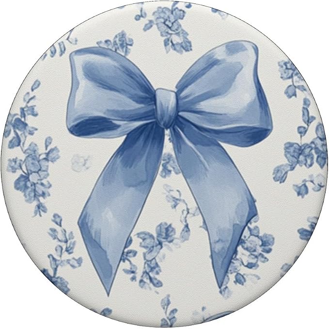&amp Flower Toile Girly PopSockets PopGrip for MagSafe