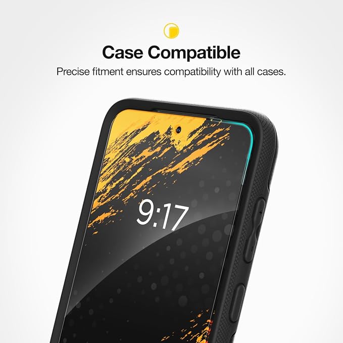 Designed for Samsung Galaxy S24 Tempered Glass Screen Protector UHD &amp Camera Lens Protector with Applicator