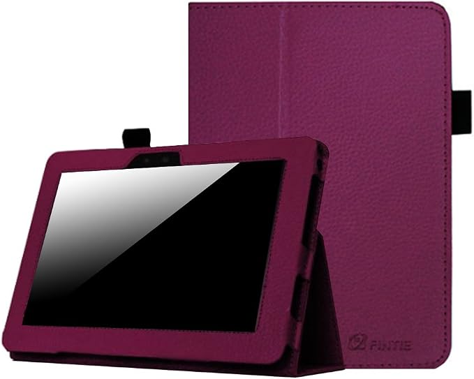 Fintie Folio Case for Kindle Fire HD 7 2nd Gen 2012 Black | Slim Fit PU Leather Folding Stand Cover with Pen Holder Auto Sleep/Wake