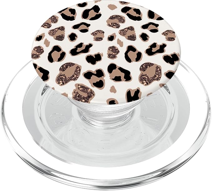 Rose Cheetah Print Cute Leopard Pattern Jaguar Lover Gift PopSockets Adhesive PopGrip